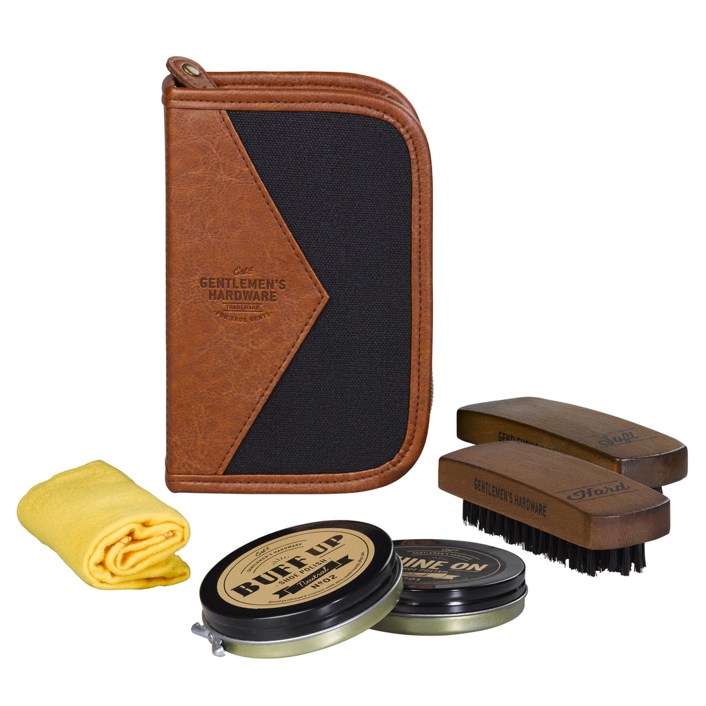 Charcoal Shoe Shine Kit