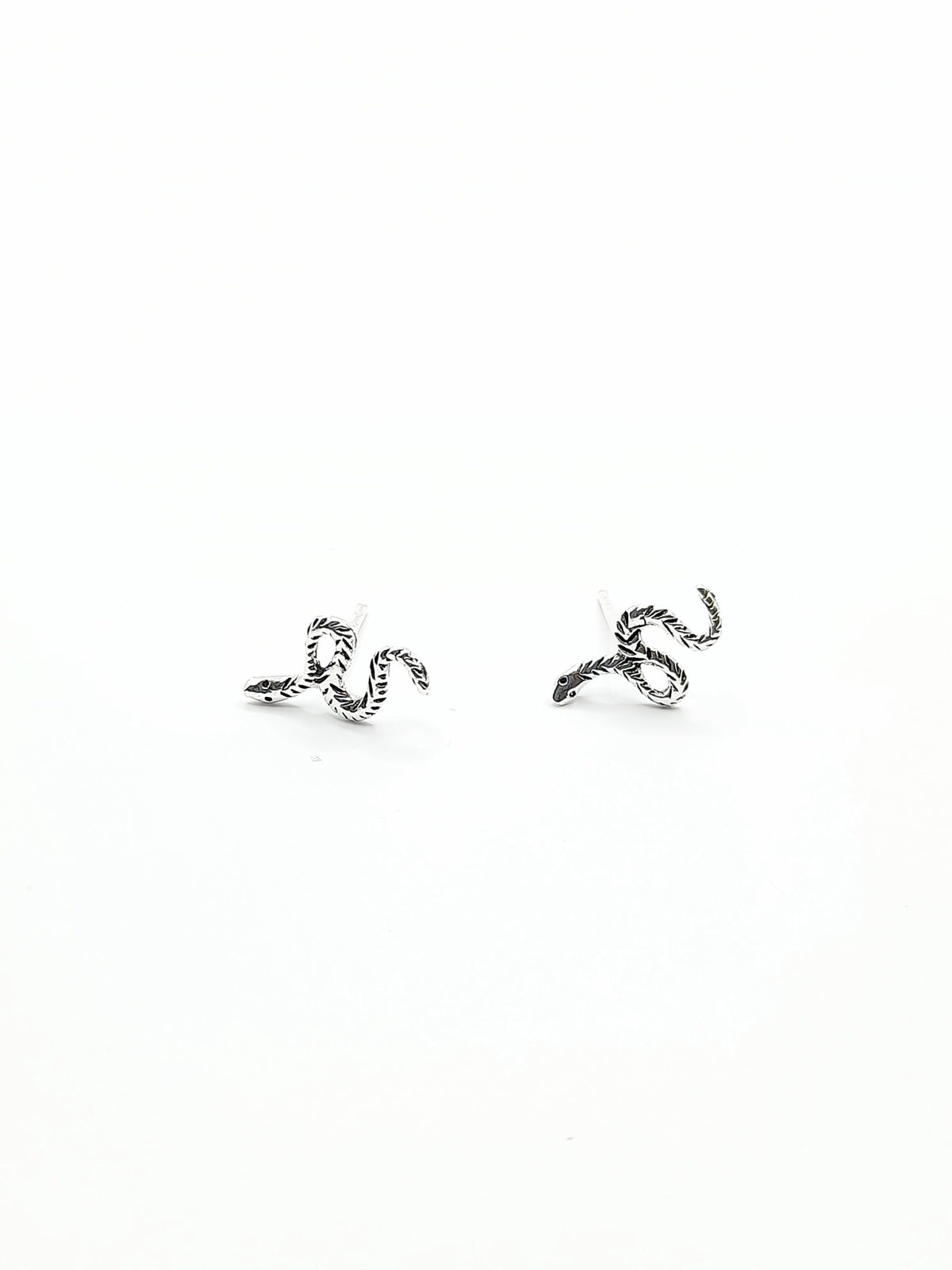 Sterling Silver Snake Studs