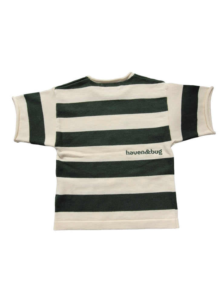 Stripe Logo Tee - Forest