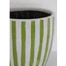Lime Green Stripe Planters