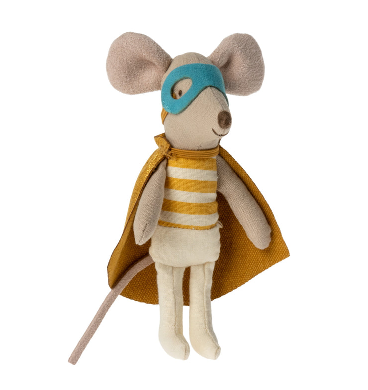 Maileg Mouse Superhero In Matchbox