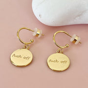 Swear Word Half Hoops