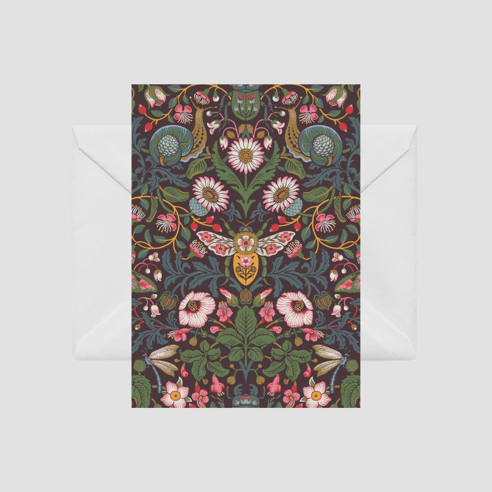 Tanya Wolfkamp Card - Damask