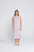 Squiggle Tank Dress - Creamy Lilac Was $189 Now