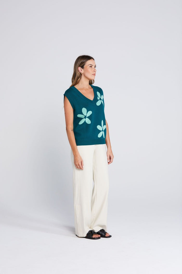 Petal Vest - Sage & Cypress