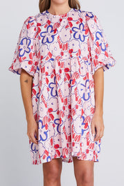 Spin Dress - Squiggle Bloom