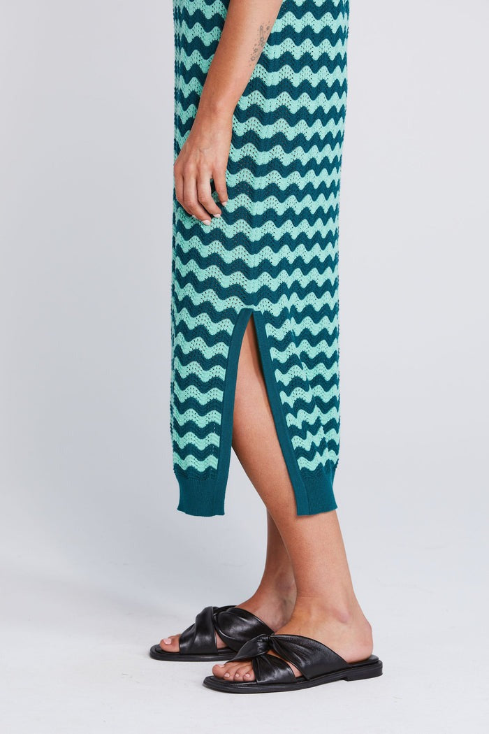 Squiggle Dress - Sage & Cypress