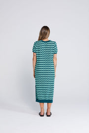 Squiggle Dress - Sage & Cypress