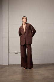 Franco Blazer - Mocha Linen