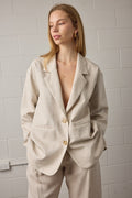 Franco Blazer - Natural Linen Last One Was $620 Now