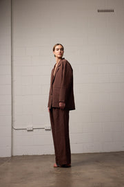 Franco Blazer - Mocha Linen