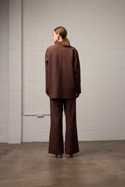 Franco Blazer - Mocha Linen
