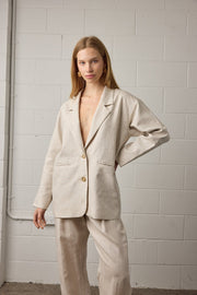 Franco Blazer - Natural Linen