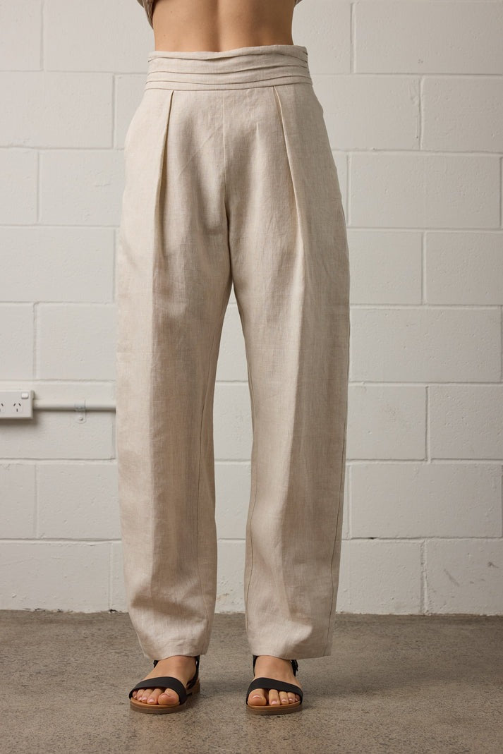 Naya Pant - Natural Linen Was $420 Now