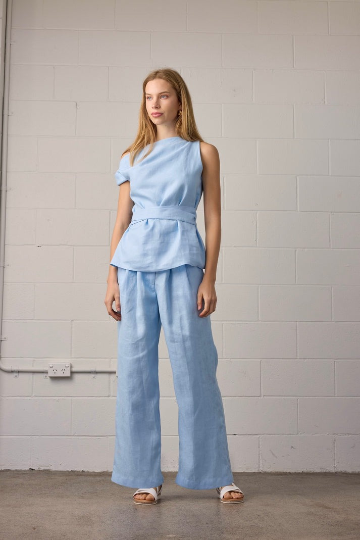 Rhea Pant - Sky