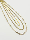 Triple Gold Chain Necklace