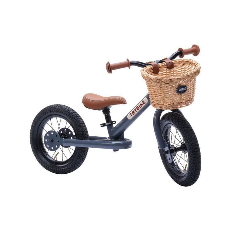 Steel Trybike - Vintage Grey w Black Tyres