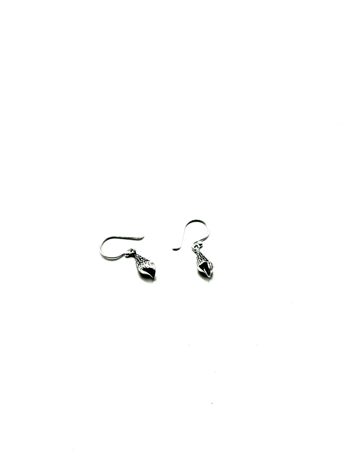 Sterling Silver Whelk Hook Earrings