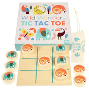 Wild Wonders Wooden Tic Tac Toe