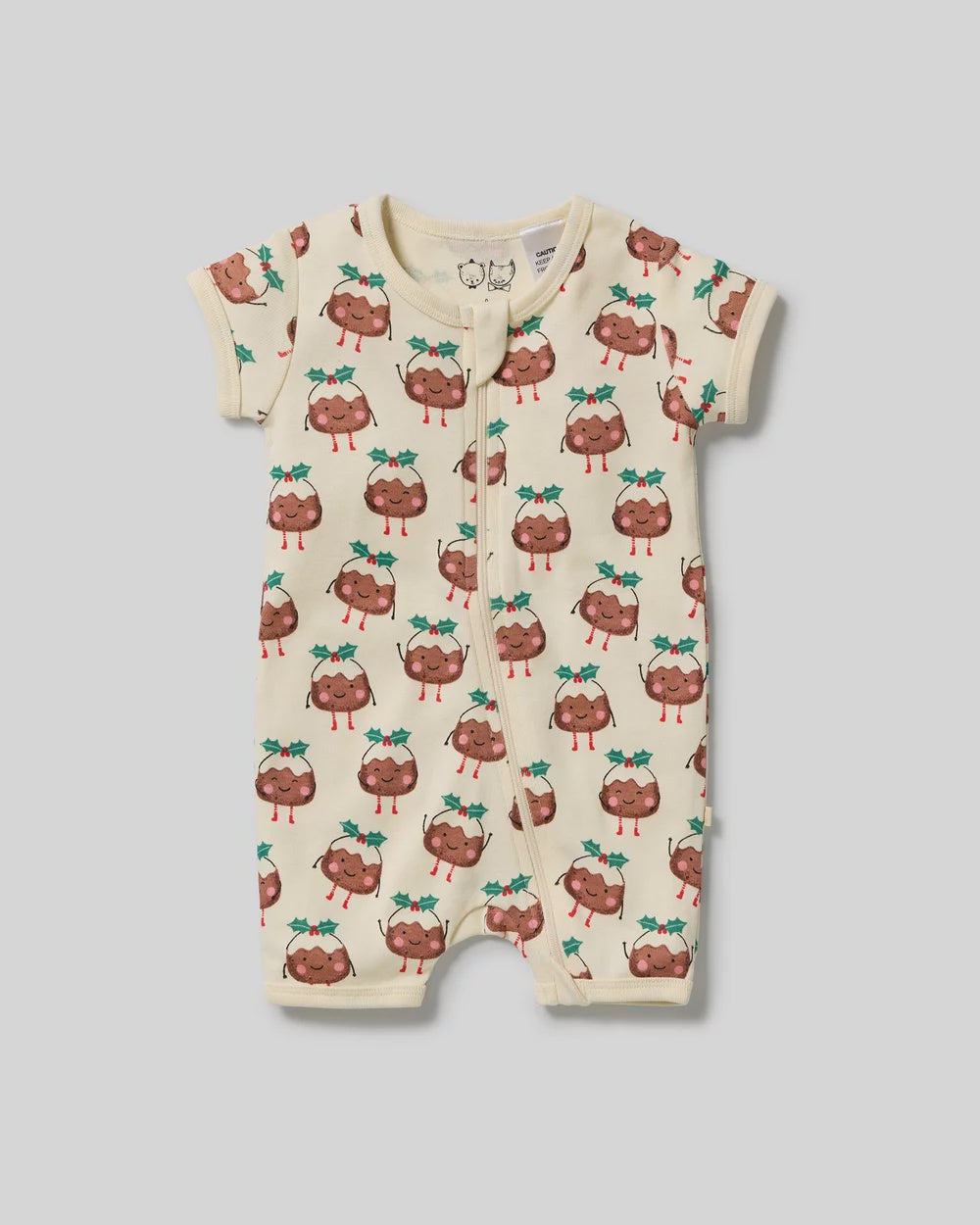 Little Pudin Organic Rib Boyleg Zipsuit