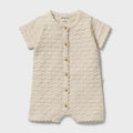 Milk Cloud Organic Knitted Chevron Growsuit