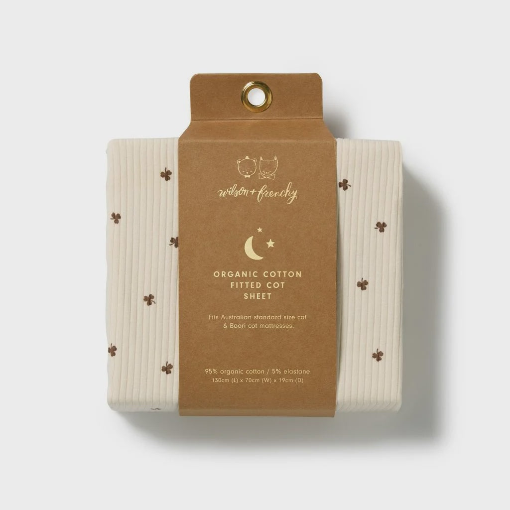 My Lucky Charm Organic Cot Sheet