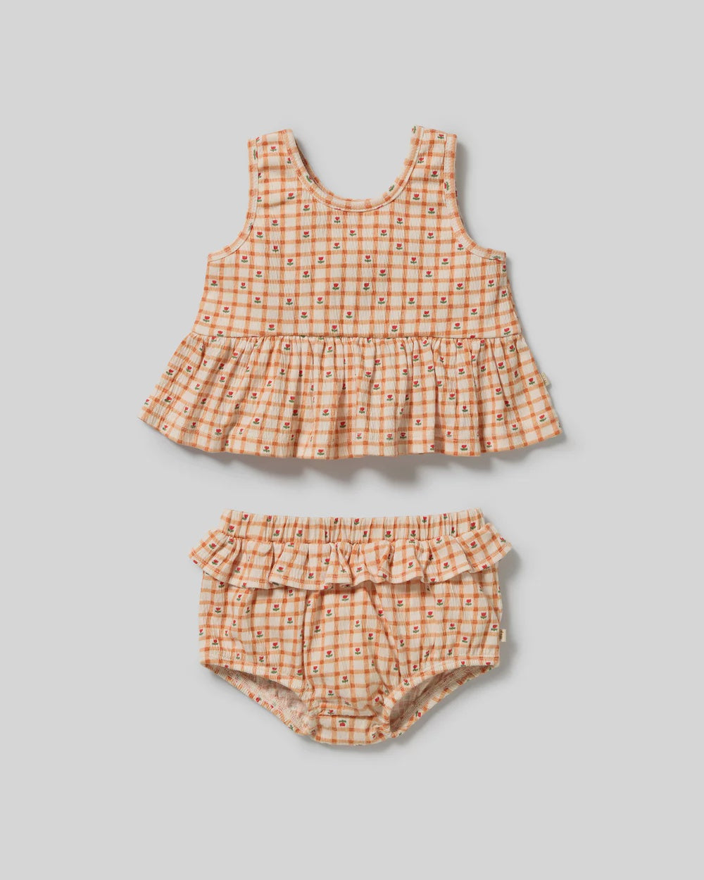 Checkerberry Organic Crinkle Ruffle Set