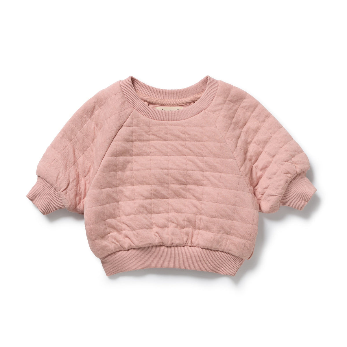Rose Organic Quilted Sweat - Rose Was $75 Now