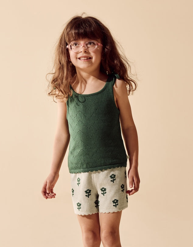 Fleur Organic Knitted Jacquard Set