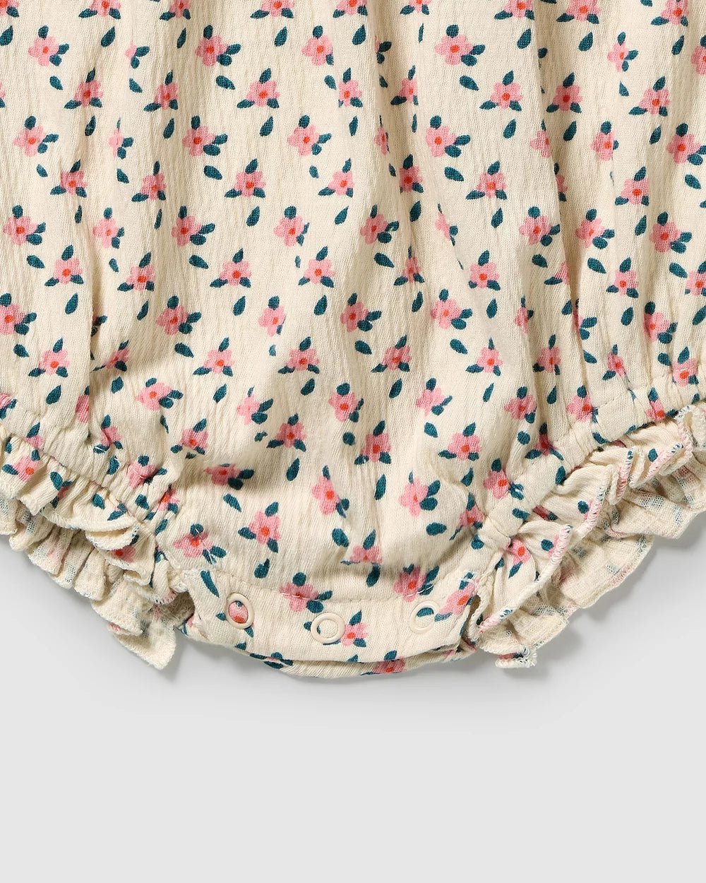 Little Blossom Organic Crinkle Tie Playsuit