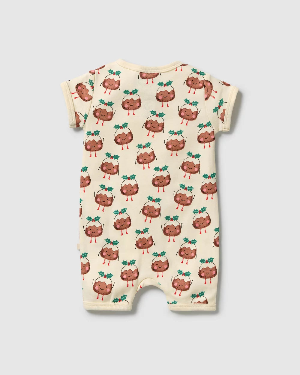 Little Pudin Organic Rib Boyleg Zipsuit