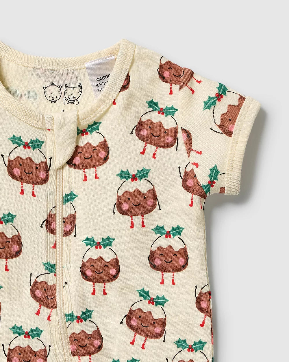 Little Pudin Organic Rib Boyleg Zipsuit
