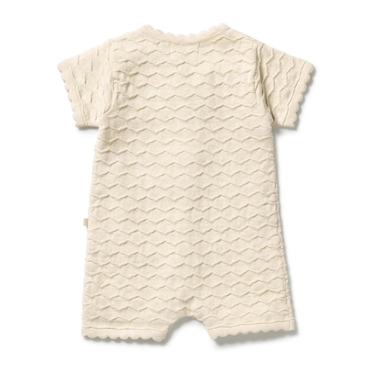 Milk Cloud Organic Knitted Chevron Growsuit