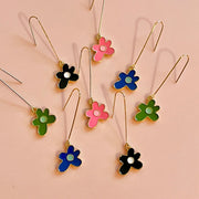Wonky Flower Drop Earrings