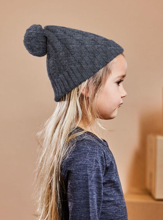 Merino Thick As Thieves Beanie - Charcoal Marle Was $50 Now