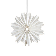 Off White Hanging Star Ornament 10cm