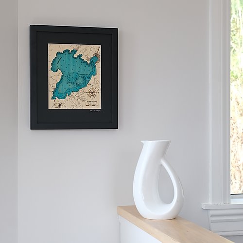 Lake Taupo Bamboo 3D Map