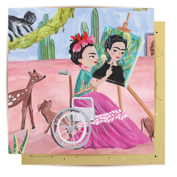 Frida Paints card