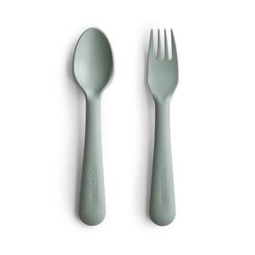 Feeding Fork & Spoon Set - Sage