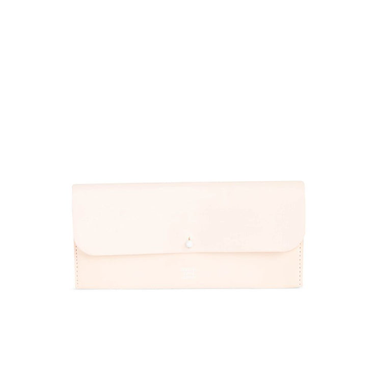 Distance Wallet - Natural Leather/White