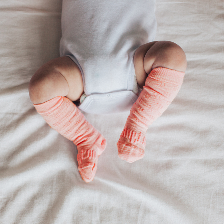 Lamington Knee High Socks - Coral