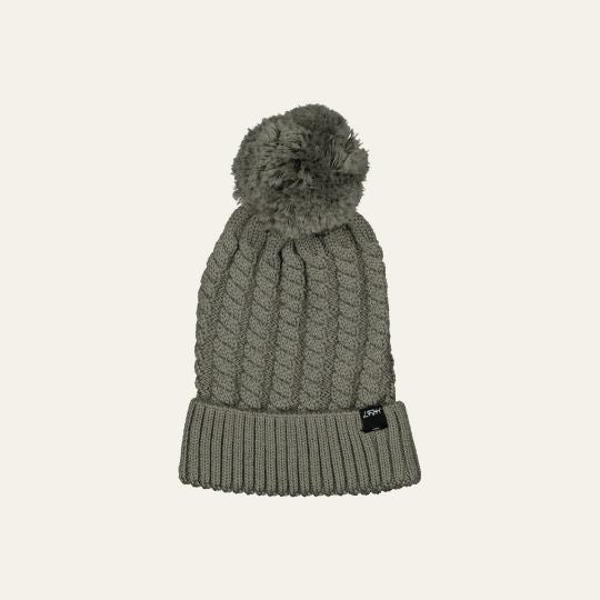 Little Flock of Horrors Merino Thick As Thieves Beanie - Olive