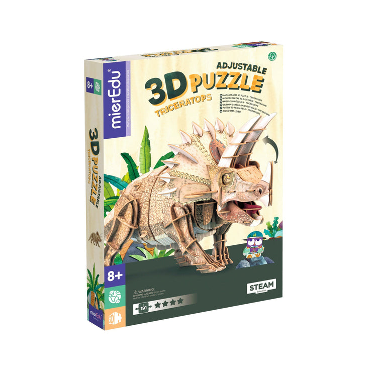 Adjustable 3D Puzzle - Triceratops