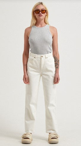 Shelby Wide Leg Jeans - Off white Long