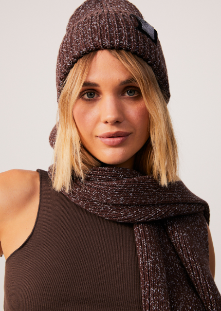 Solace Unisex Organic Knitted Beanie - Coffee Were $65 Now