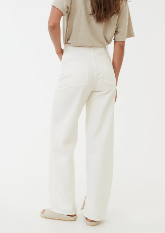 Bella Organic Baggy Jeans - Off White Was $159 Now