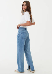 Bella Hemp Baggy Jeans - Worn Blue Was $169 NOW