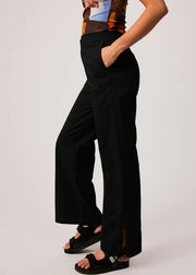 Recycled High Waisted Pants - Cola Black  Was $135 NOW