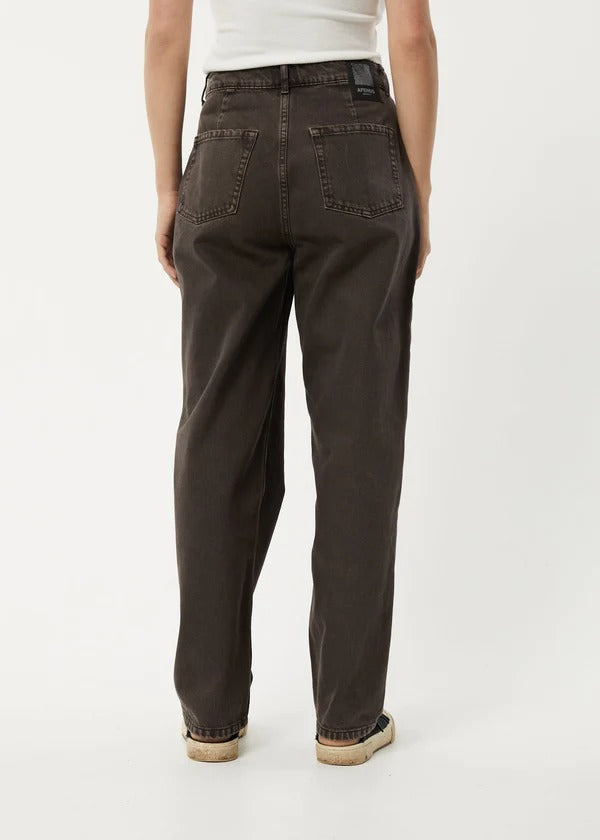Shelby Wide Leg Jeans - Organic Faded Coffee Long Was $159 Now