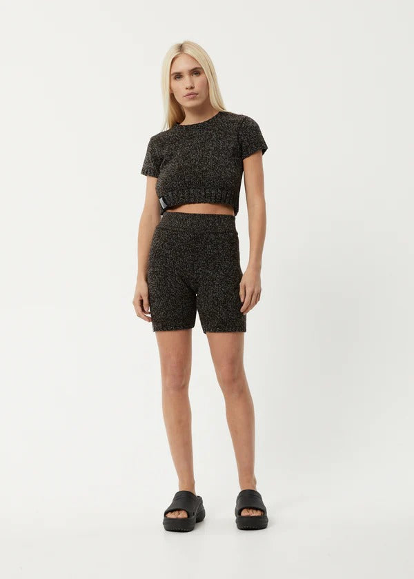 Solace Organic Knit Bike Shorts - Coffee Was $110 Now
